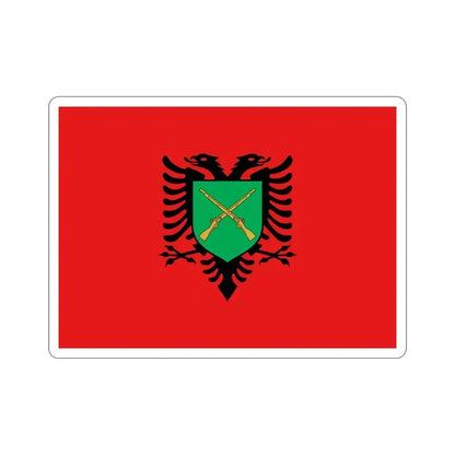 Flag of the Albanian Land Forces STICKER Vinyl Die-Cut Decal 4 Inch - The Sticker Space