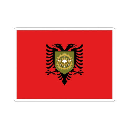 Flag of the Albanian Logistics Brigade (Albania) STICKER Vinyl Kiss-Cut Decal 2 Inch White - The Sticker Space