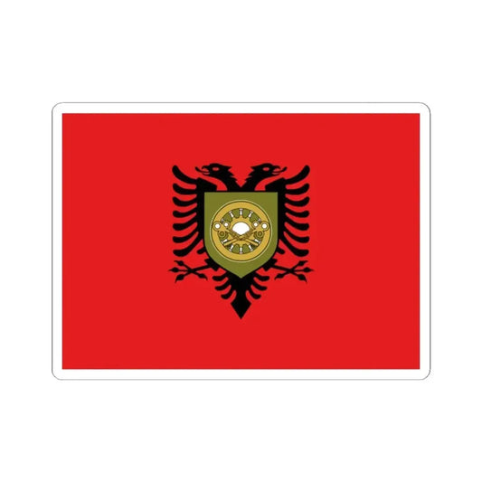 Flag of the Albanian Logistics Brigade (Albania) STICKER Vinyl Kiss-Cut Decal 2 Inch White - The Sticker Space