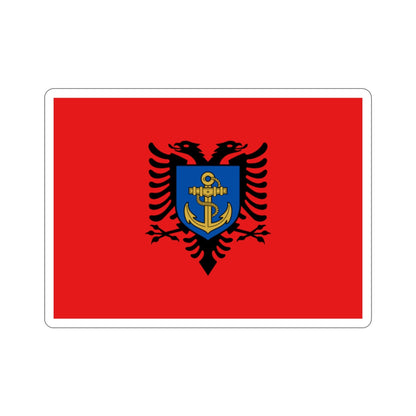 Flag of the Albanian Naval Forces STICKER Vinyl Die-Cut Decal-2 Inch-The Sticker Space