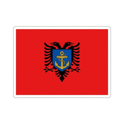 Flag of the Albanian Naval Forces STICKER Vinyl Die-Cut Decal 2 Inch - The Sticker Space
