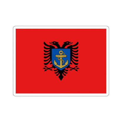 Flag of the Albanian Naval Forces STICKER Vinyl Die-Cut Decal - The Sticker Space
