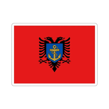 Flag of the Albanian Naval Forces STICKER Vinyl Die-Cut Decal - The Sticker Space