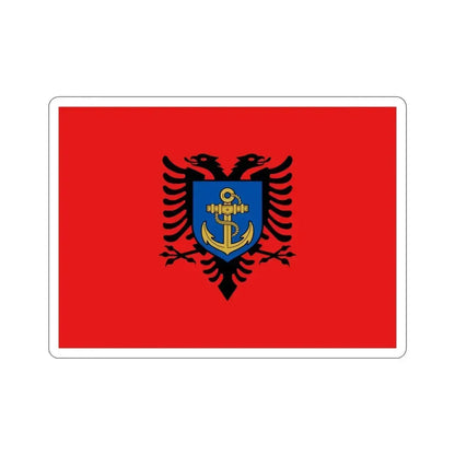Flag of the Albanian Naval Forces STICKER Vinyl Die-Cut Decal - The Sticker Space