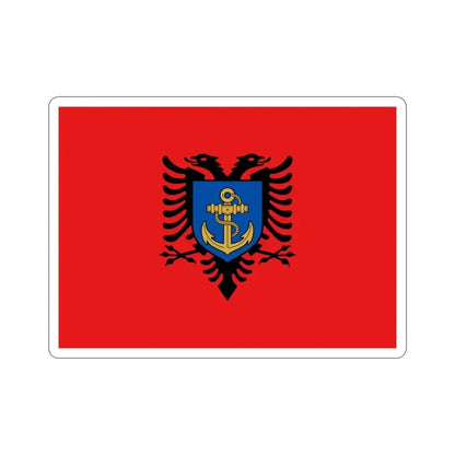 Flag of the Albanian Naval Forces STICKER Vinyl Die-Cut Decal - The Sticker Space