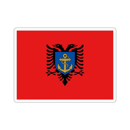 Flag of the Albanian Naval Forces STICKER Vinyl Die-Cut Decal - The Sticker Space