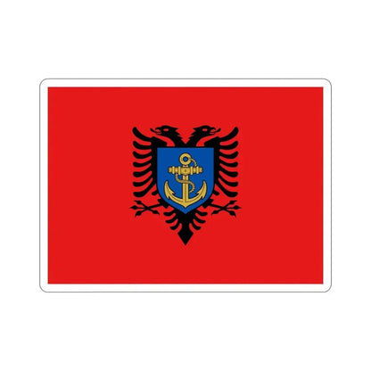 Flag of the Albanian Naval Forces STICKER Vinyl Die-Cut Decal - The Sticker Space