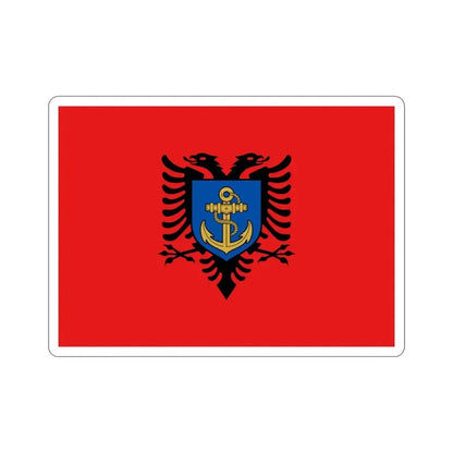 Flag of the Albanian Naval Forces STICKER Vinyl Die-Cut Decal - The Sticker Space