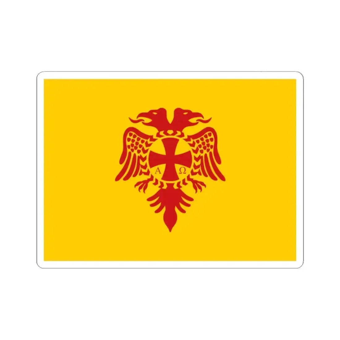 Flag of the Albanian Orthodox Church (Albania) STICKER Vinyl Kiss-Cut Decal 2 Inch White - The Sticker Space