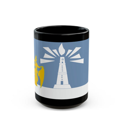 Flag of the Alexandria Governorate Egypt - Black Coffee Mug-15oz-The Sticker Space