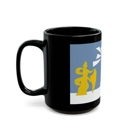 Flag of the Alexandria Governorate Egypt - Black Coffee Mug-The Sticker Space