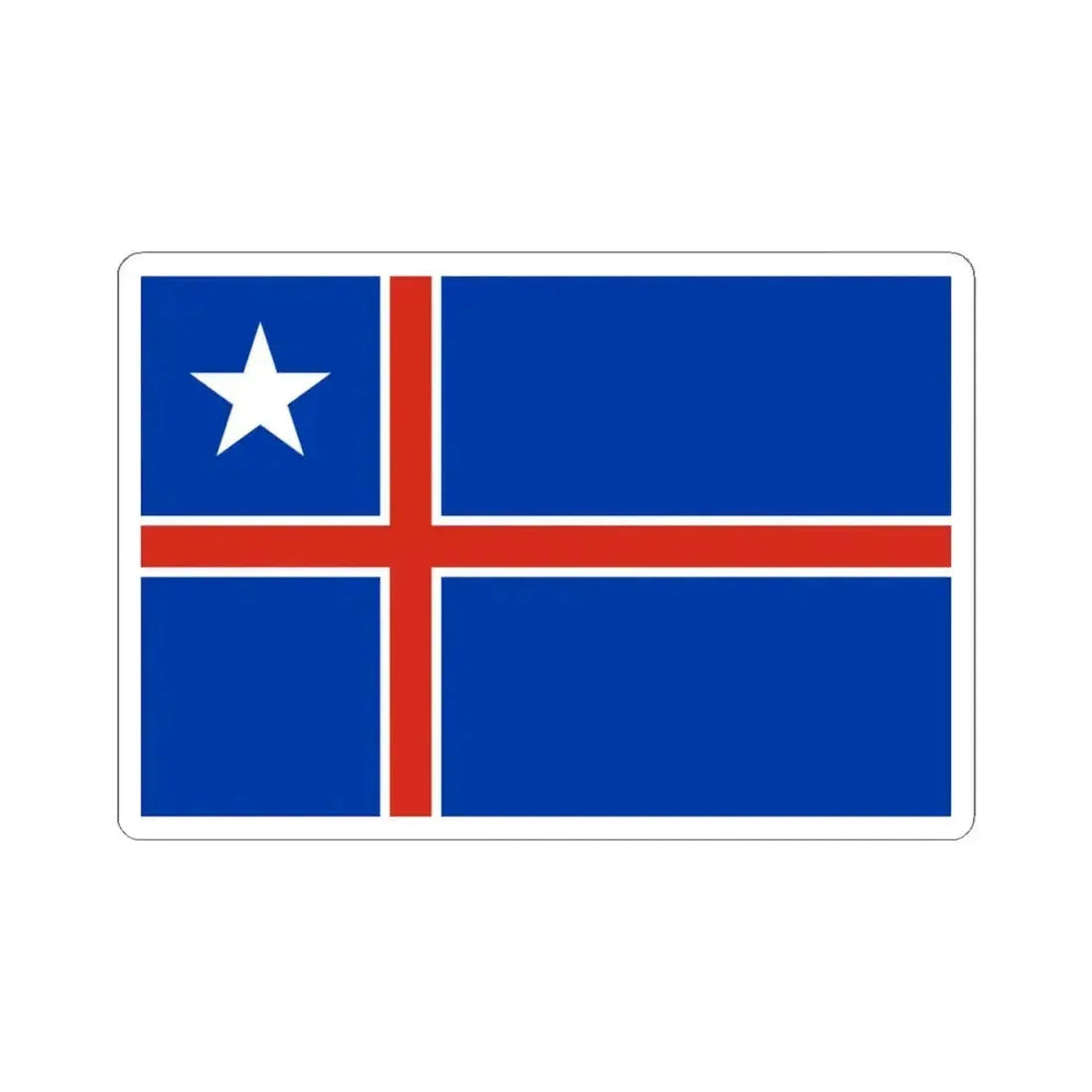 Flag of the Ambassador of Chile (Chile) STICKER Vinyl Kiss-Cut Decal 4 Inch White - The Sticker Space