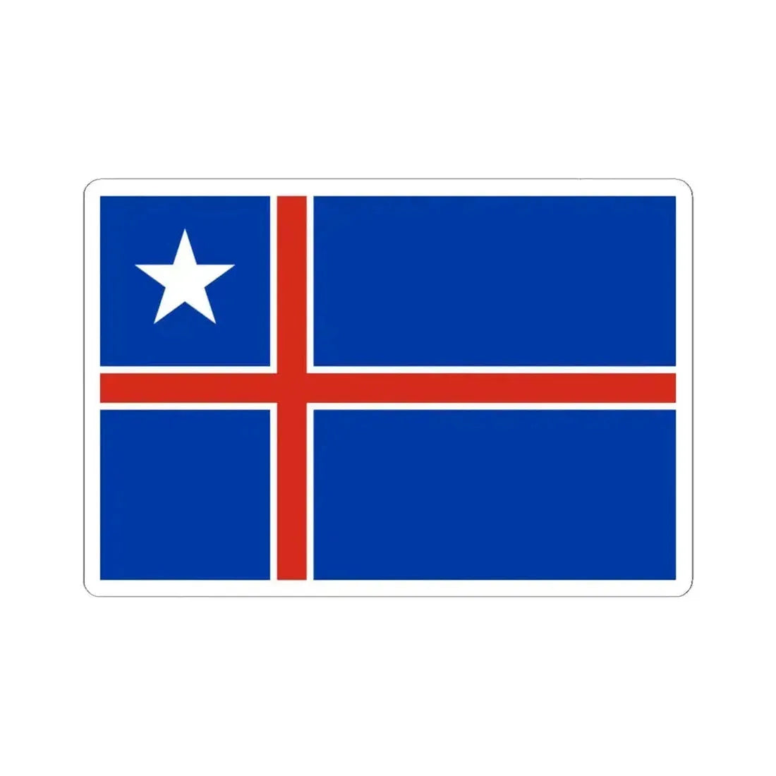 Flag of the Ambassador of Chile (Chile) STICKER Vinyl Kiss-Cut Decal 6 Inch White - The Sticker Space