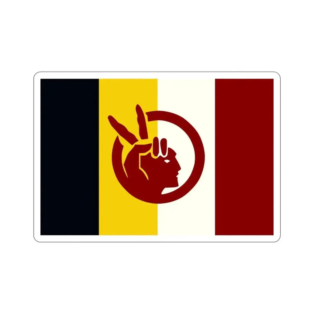 Flag of the American Indian Movement STICKER Vinyl Die-Cut Decal 3 Inch - The Sticker Space