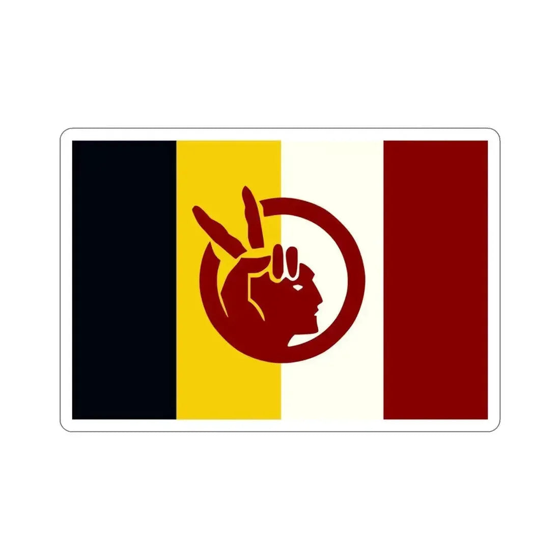 Flag of the American Indian Movement STICKER Vinyl Die-Cut Decal 5 Inch - The Sticker Space