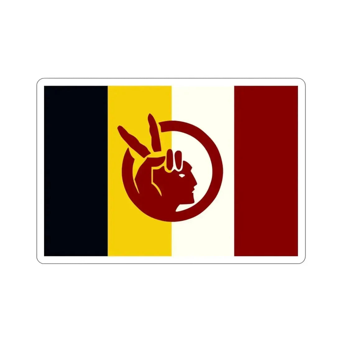 Flag of the American Indian Movement STICKER Vinyl Die-Cut Decal - The Sticker Space