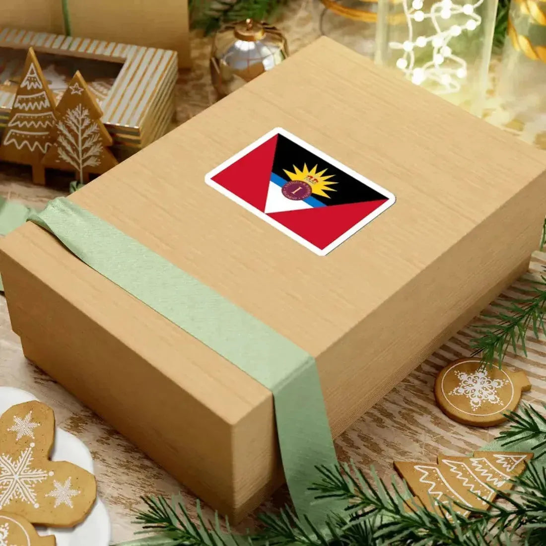 Flag of the Antigua and Barbuda Regiment (Antigua and Barbuda) STICKER Vinyl Kiss-Cut Decal - The Sticker Space