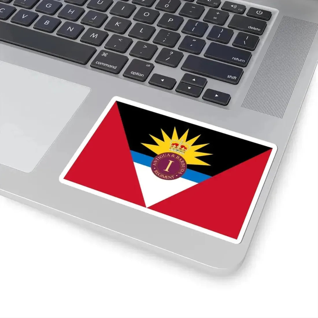 Flag of the Antigua and Barbuda Regiment (Antigua and Barbuda) STICKER Vinyl Kiss-Cut Decal - The Sticker Space