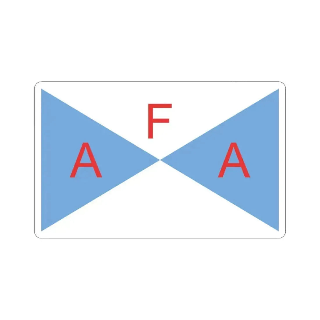 Flag of the Argentine Agrarian Federation AFA (Argentina) STICKER Vinyl Kiss-Cut Decal 3 Inch White - The Sticker Space