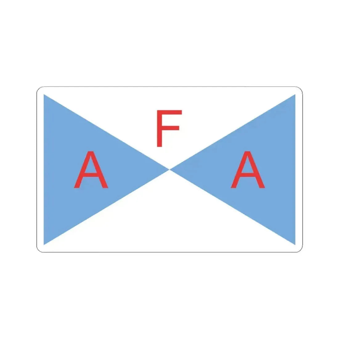 Flag of the Argentine Agrarian Federation AFA (Argentina) STICKER Vinyl Kiss-Cut Decal 4 Inch White - The Sticker Space