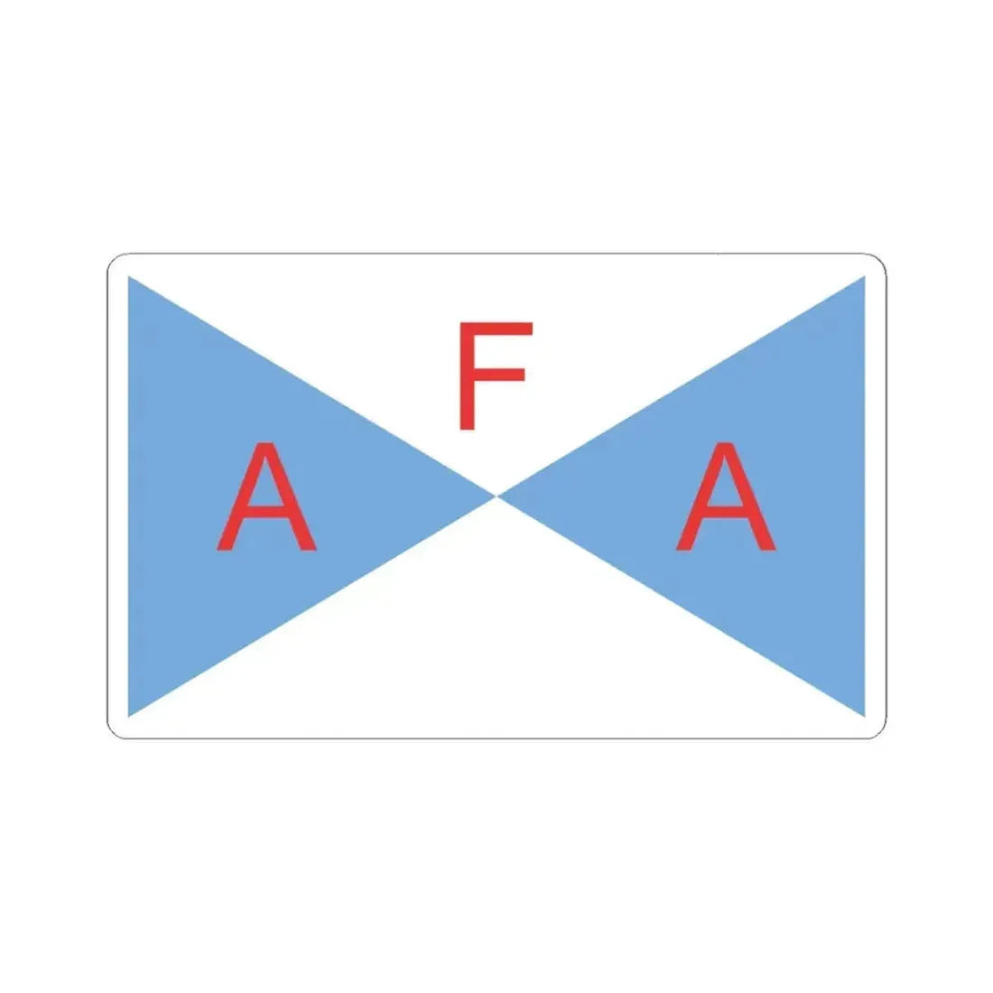 Flag of the Argentine Agrarian Federation AFA (Argentina) STICKER Vinyl Kiss-Cut Decal 6 Inch White - The Sticker Space