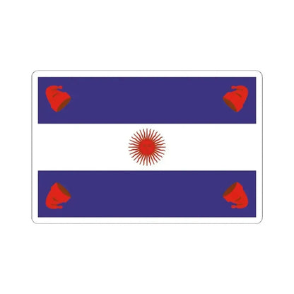Flag of the Argentine Confederation (Argentina) STICKER Vinyl Kiss-Cut Decal 3 Inch White - The Sticker Space