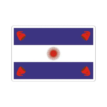 Flag of the Argentine Confederation (Argentina) STICKER Vinyl Kiss-Cut Decal 4 Inch White - The Sticker Space