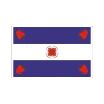 Flag of the Argentine Confederation (Argentina) STICKER Vinyl Kiss-Cut Decal 6 Inch White - The Sticker Space