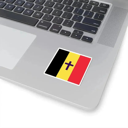Flag of the Armed Forces Bishop of Belgium (Belgium) STICKER Vinyl Kiss-Cut Decal - The Sticker Space