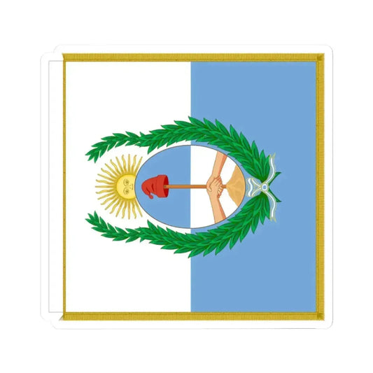 Flag of the Army of the Andes (Argentina) STICKER Vinyl Kiss-Cut Decal 2 Inch White - The Sticker Space