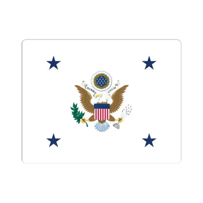 Flag of the Assistant Secretary of the Army (United States) STICKER Vinyl Kiss-Cut Decal 2 Inch White - The Sticker Space