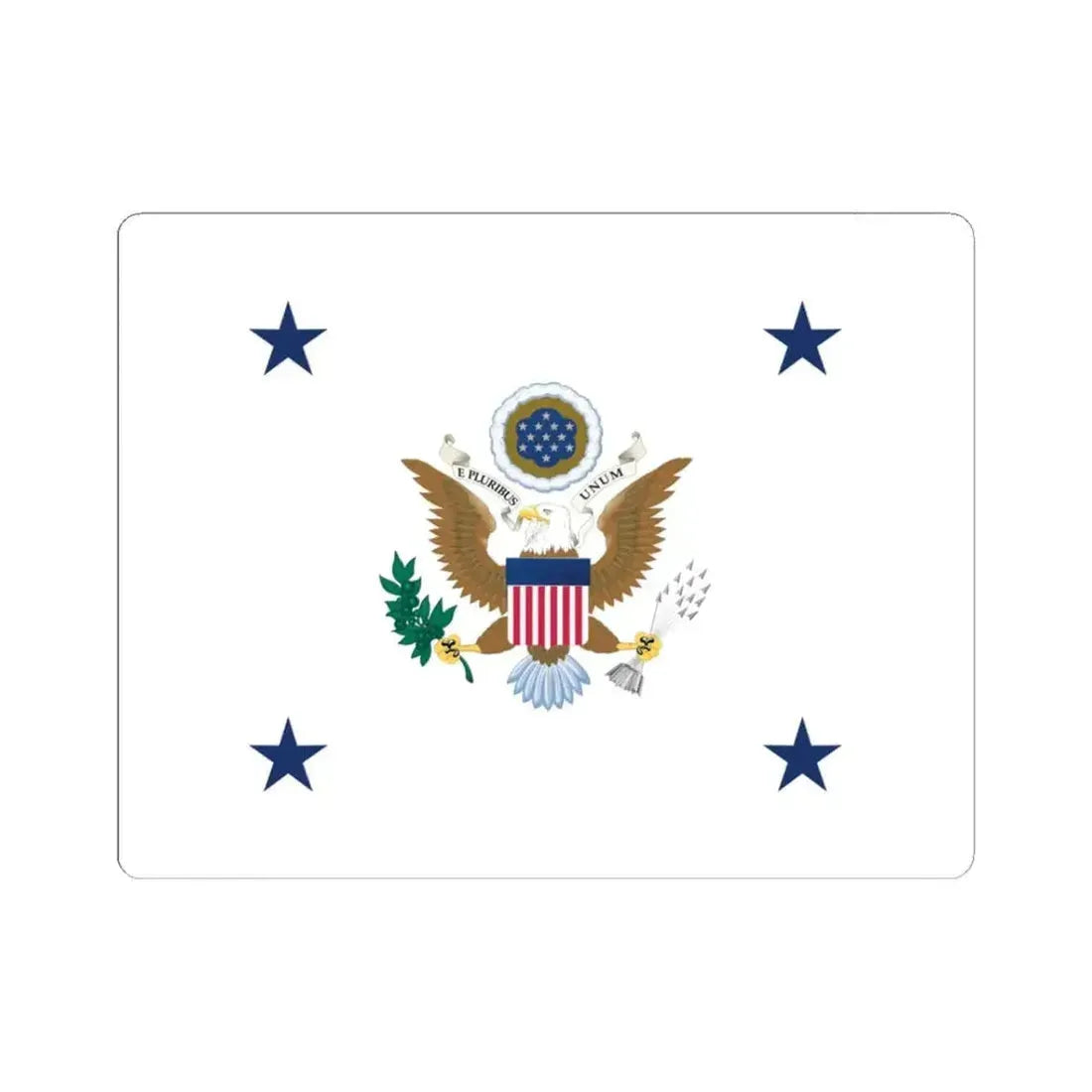 Flag of the Assistant Secretary of the Army (United States) STICKER Vinyl Kiss-Cut Decal 3 Inch White - The Sticker Space