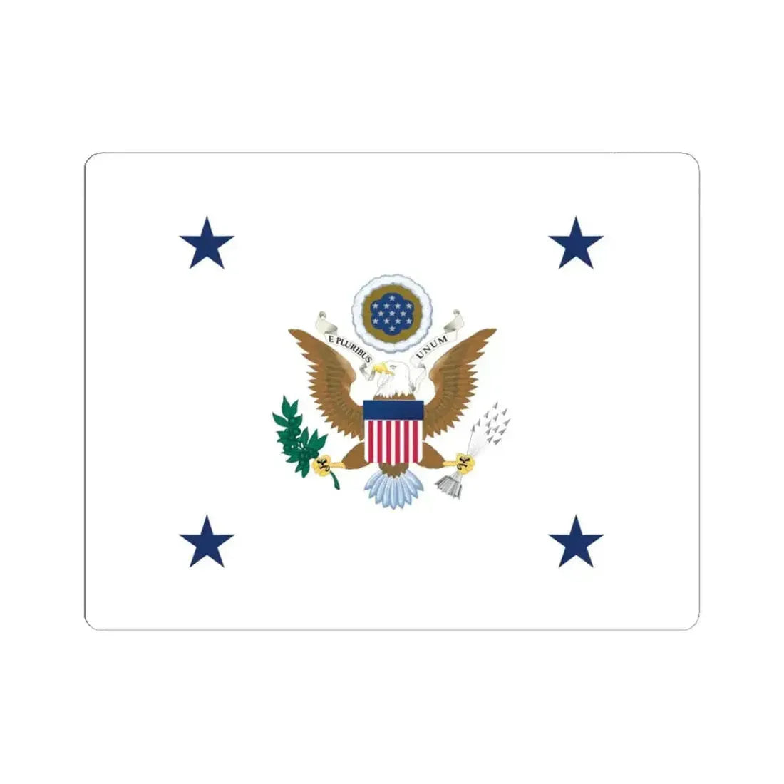 Flag of the Assistant Secretary of the Army (United States) STICKER Vinyl Kiss-Cut Decal 4 Inch White - The Sticker Space