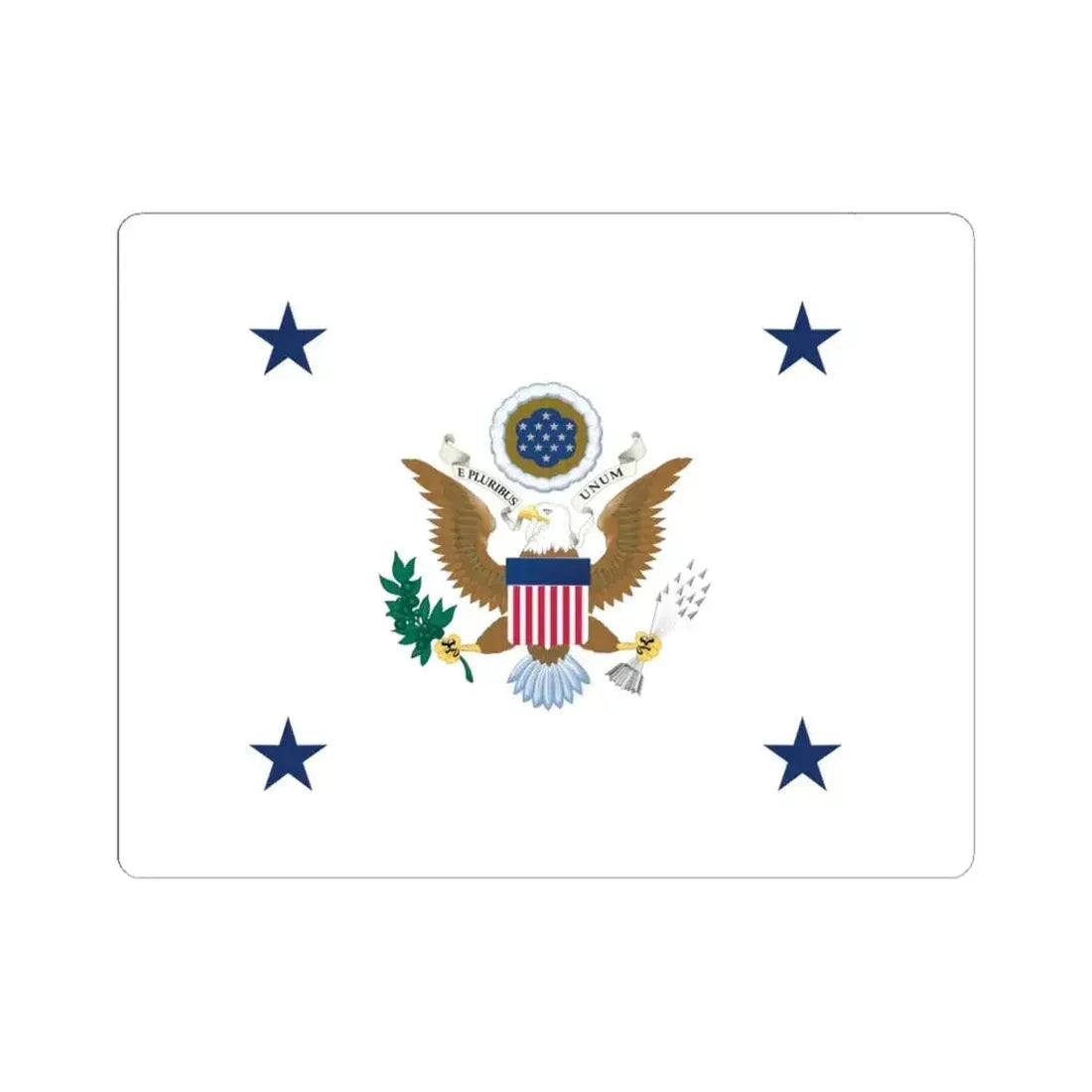 Flag of the Assistant Secretary of the Army (United States) STICKER Vinyl Kiss-Cut Decal 6 Inch White - The Sticker Space