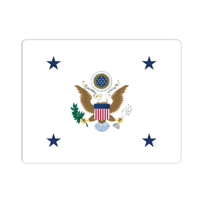 Flag of the Assistant Secretary of the Army (United States) STICKER Vinyl Kiss-Cut Decal 6 Inch White - The Sticker Space