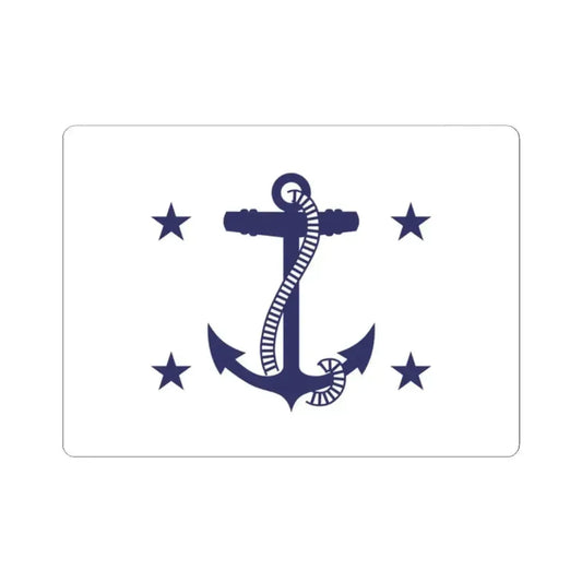 Flag of the Assistant Secretary of the Navy (United States) STICKER Vinyl Kiss-Cut Decal 2 Inch White - The Sticker Space