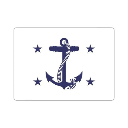 Flag of the Assistant Secretary of the Navy (United States) STICKER Vinyl Kiss-Cut Decal 4 Inch White - The Sticker Space
