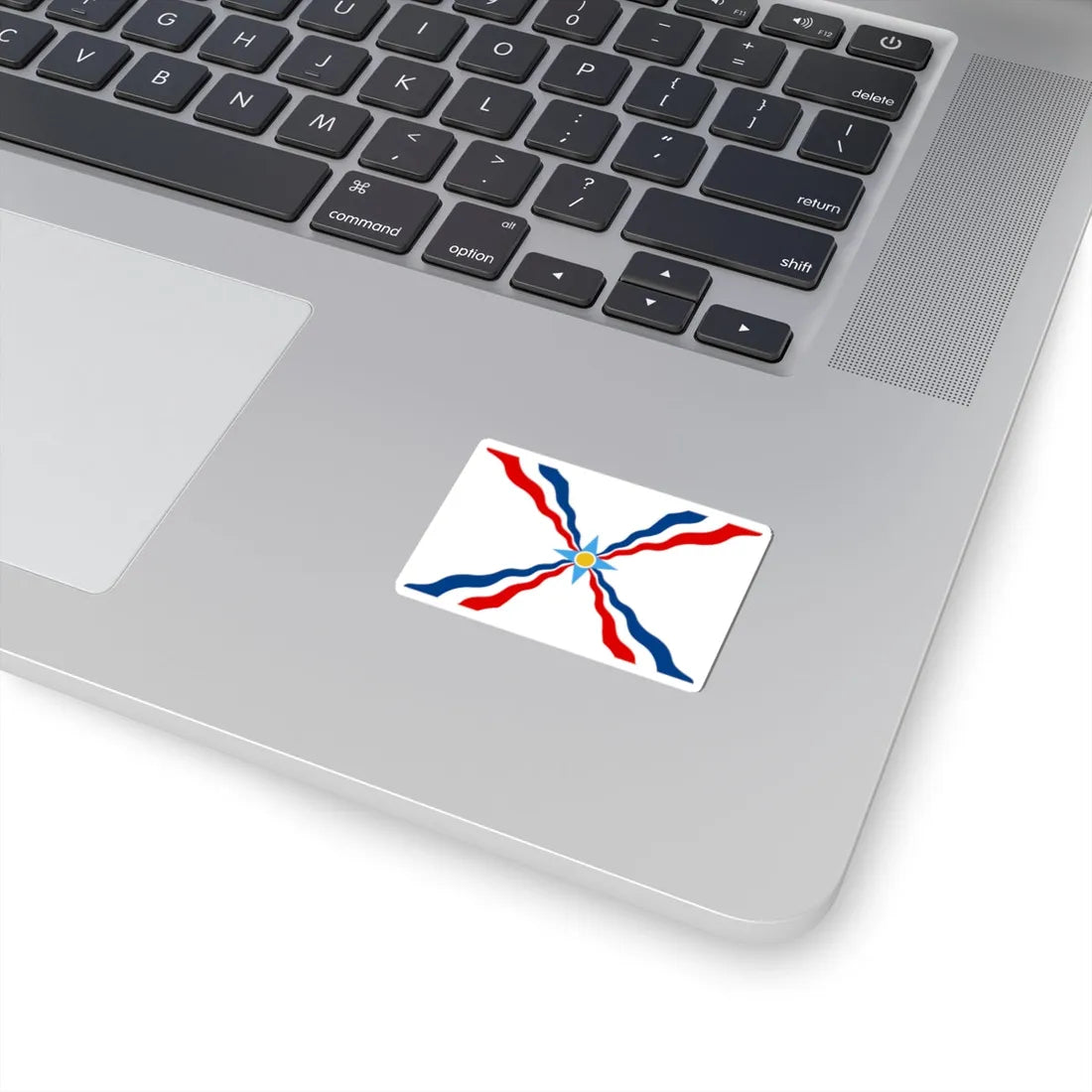 Flag of the Assyrians no Assur (Iraq) STICKER Vinyl Kiss-Cut Decal - The Sticker Space