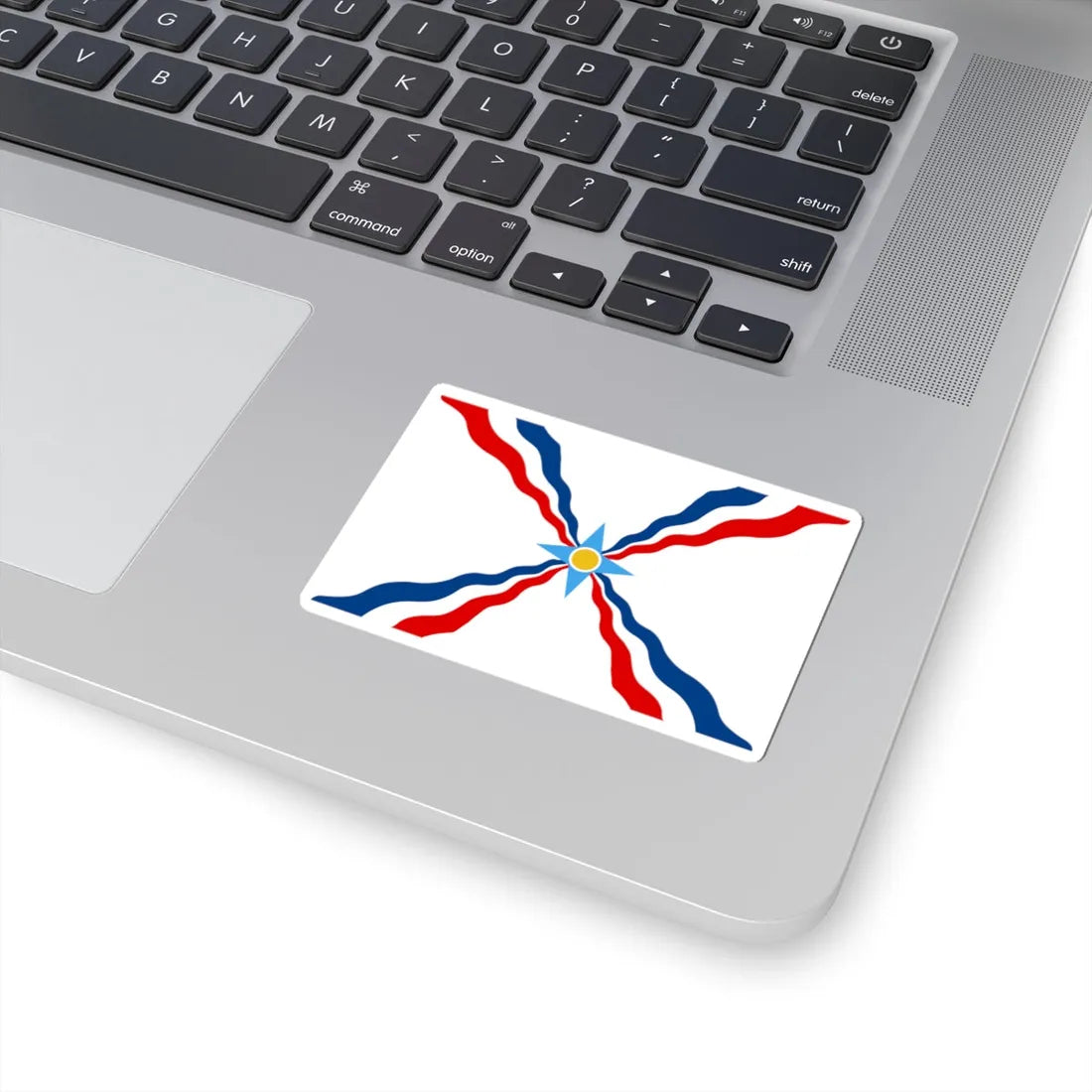 Flag of the Assyrians no Assur (Iraq) STICKER Vinyl Kiss-Cut Decal - The Sticker Space