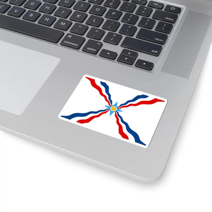 Flag of the Assyrians no Assur (Iraq) STICKER Vinyl Kiss-Cut Decal - The Sticker Space