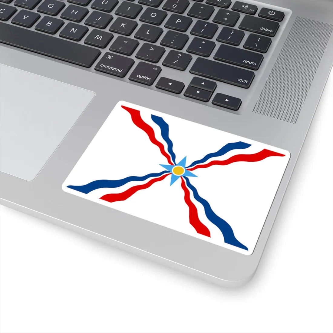 Flag of the Assyrians no Assur (Iraq) STICKER Vinyl Kiss-Cut Decal - The Sticker Space