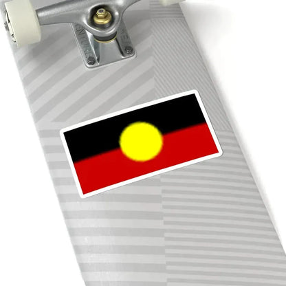 Flag of the Australian Aborigines (Australia) STICKER Vinyl Kiss-Cut Decal - The Sticker Space