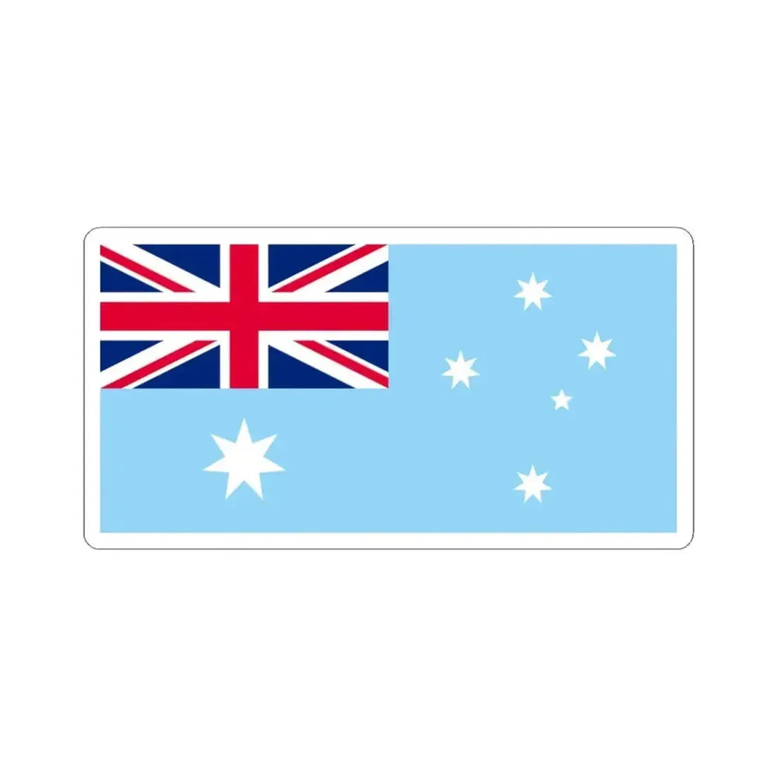 Flag of the Australian Antarctic Territory unofficial (Australia) STICKER Vinyl Kiss-Cut Decal 3 Inch White - The Sticker Space
