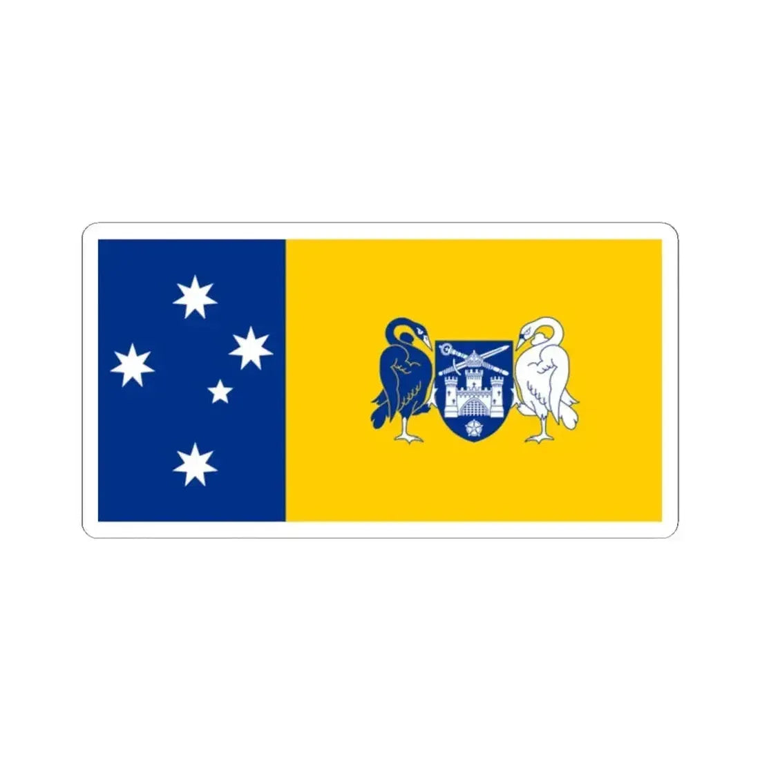 Flag of the Australian Capital Territory (Australia) STICKER Vinyl Kiss-Cut Decal 2 Inch White - The Sticker Space