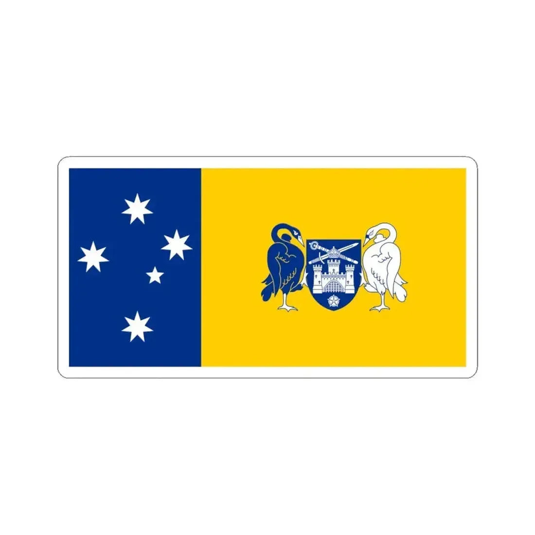 Flag of the Australian Capital Territory (Australia) STICKER Vinyl Kiss-Cut Decal 6 Inch White - The Sticker Space