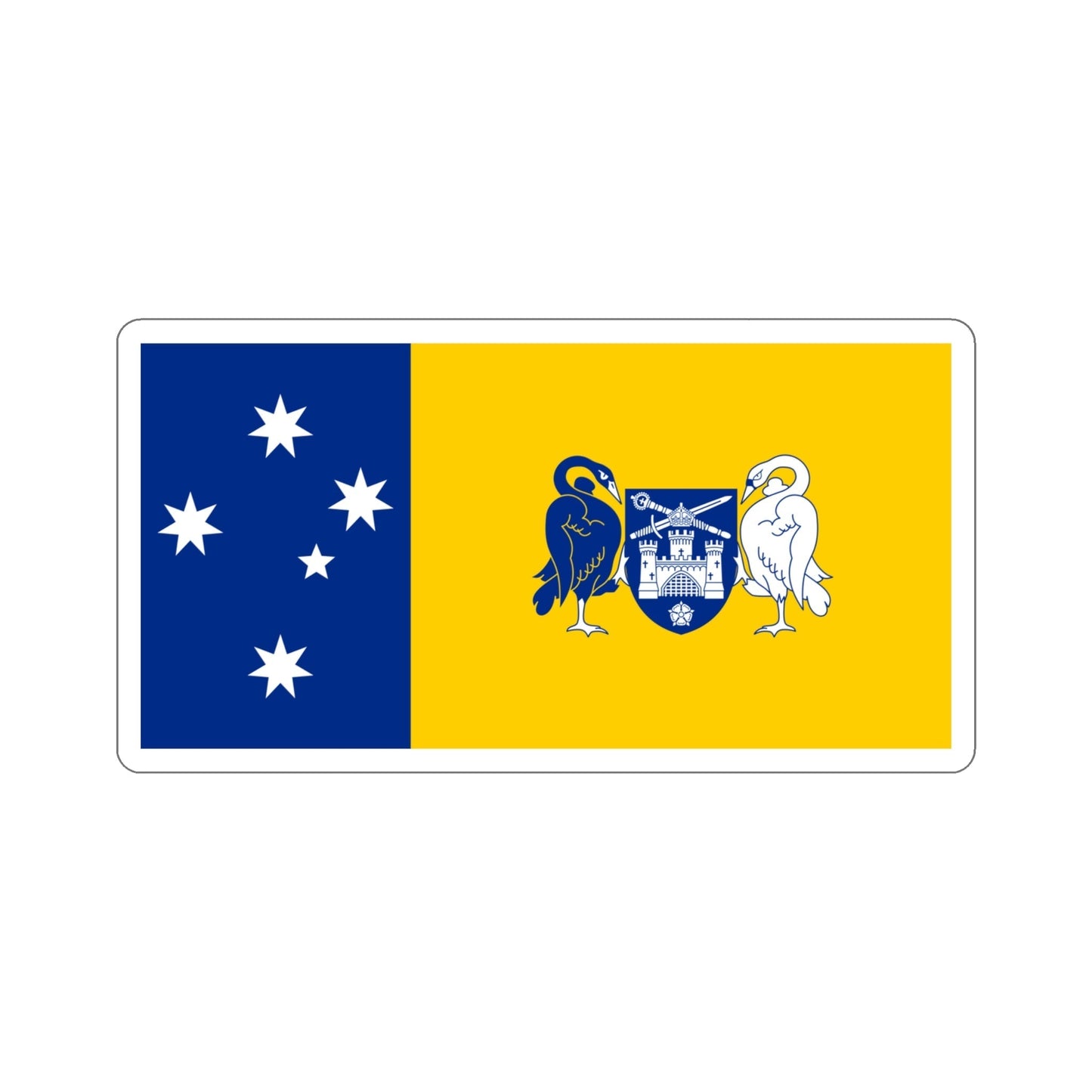 Flag of the Australian Capital Territory STICKER Vinyl Die-Cut Decal-4 Inch-The Sticker Space