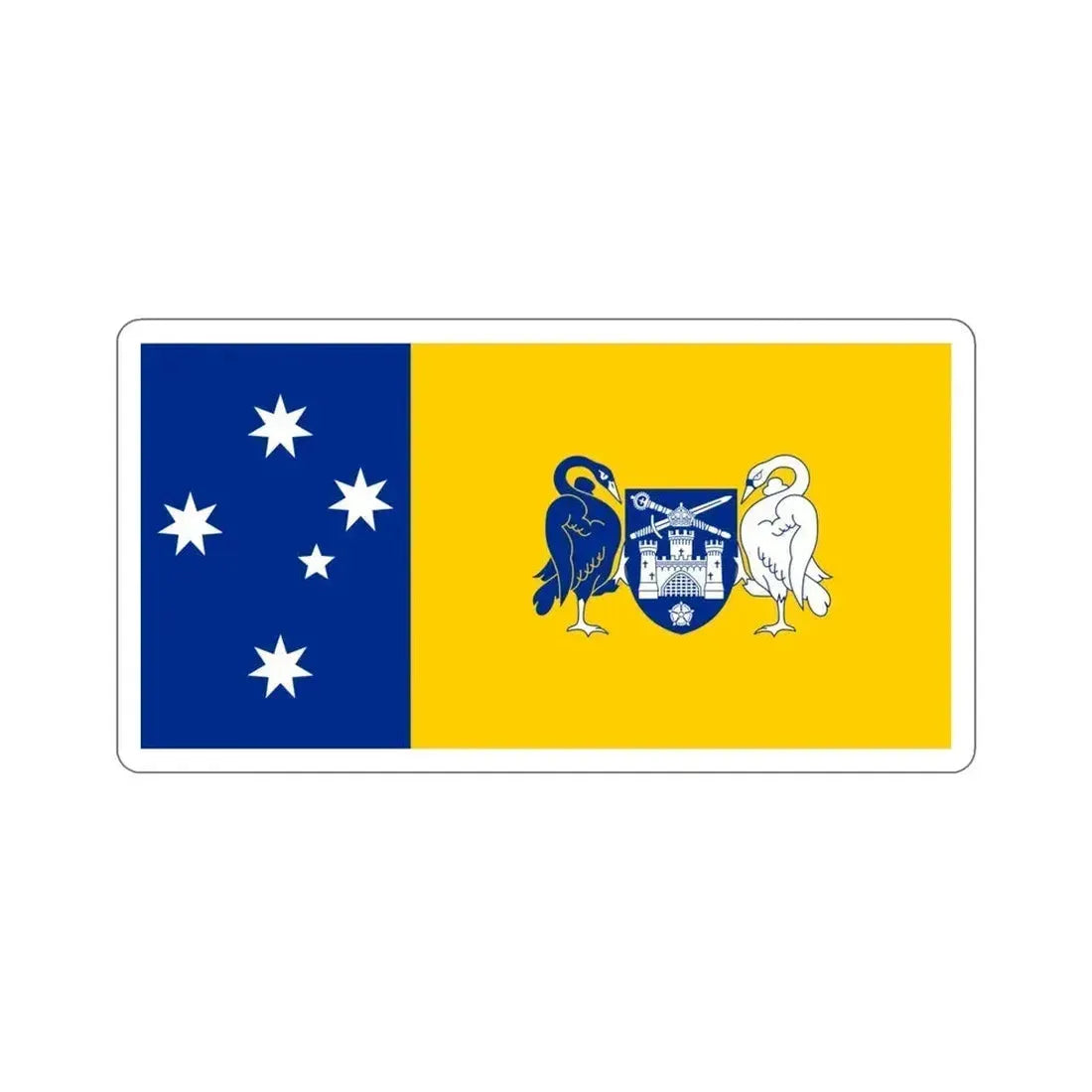 Flag of the Australian Capital Territory STICKER Vinyl Die-Cut Decal 4 Inch - The Sticker Space
