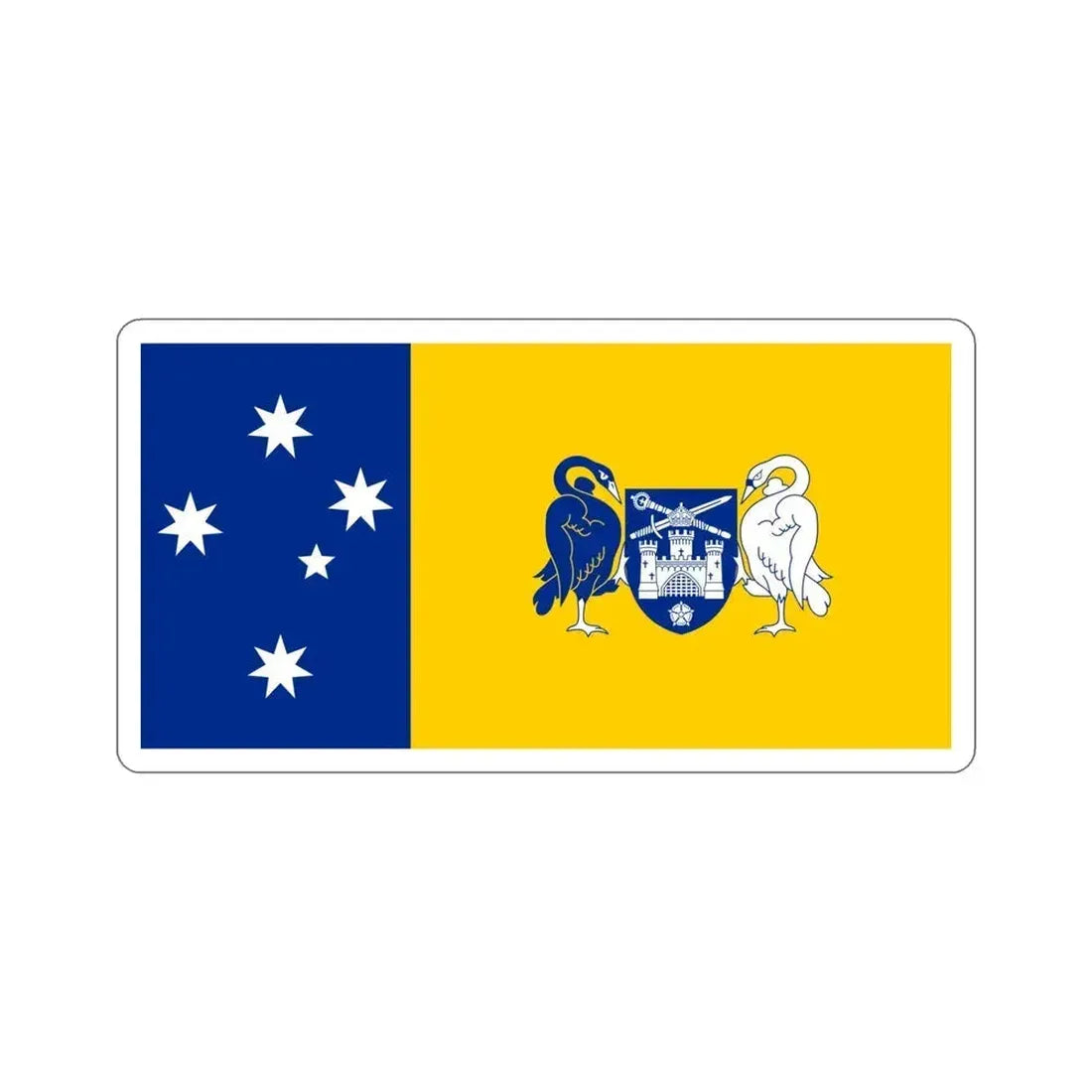 Flag of the Australian Capital Territory STICKER Vinyl Die-Cut Decal 5 Inch - The Sticker Space