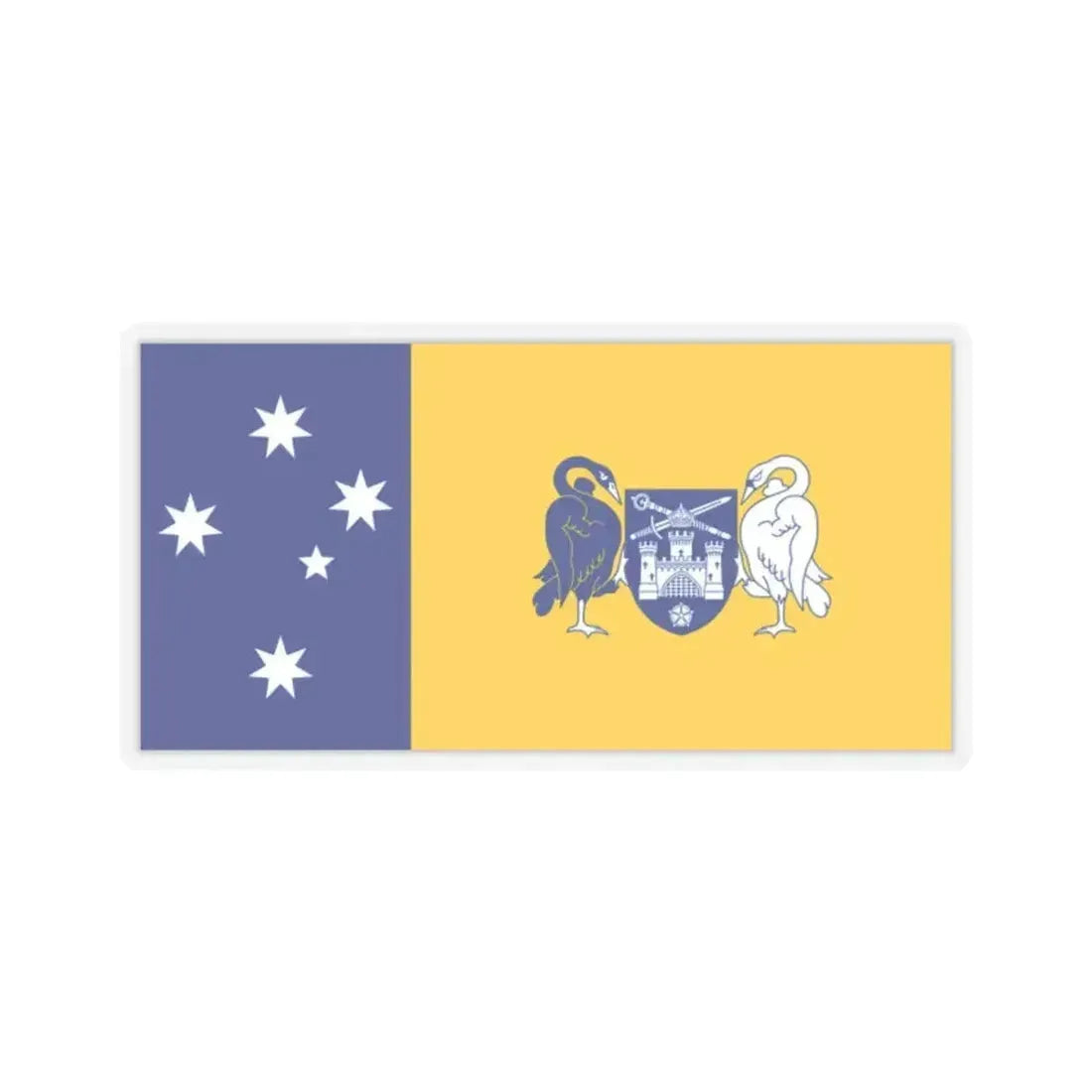 Flag of the Australian Capital Territory - STICKER Vinyl Kiss-Cut Decal 2 Inch Transparent - The Sticker Space