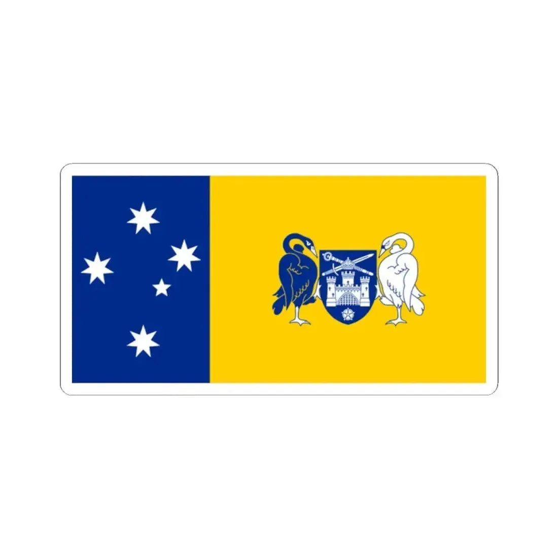 Flag of the Australian Capital Territory - STICKER Vinyl Kiss-Cut Decal 2 Inch White - The Sticker Space